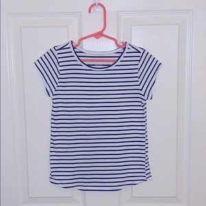 Girls striped short sleeve shirt